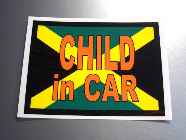 BS*ja mica национальный флаг CHILD in CAR стикер 8x11cm* машина ребенок .... машина стикер Reggae модный NA