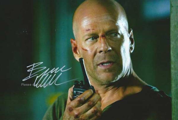 ブルース・ウィリス Bruce Willis サイン フォトの画像1