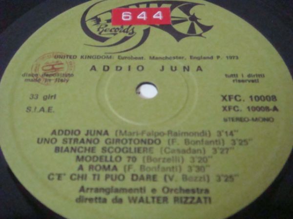 LP★VALTER RIZZATI/Addio Juna(イタリアJAZZ/BOSSA/MOOD)_画像3