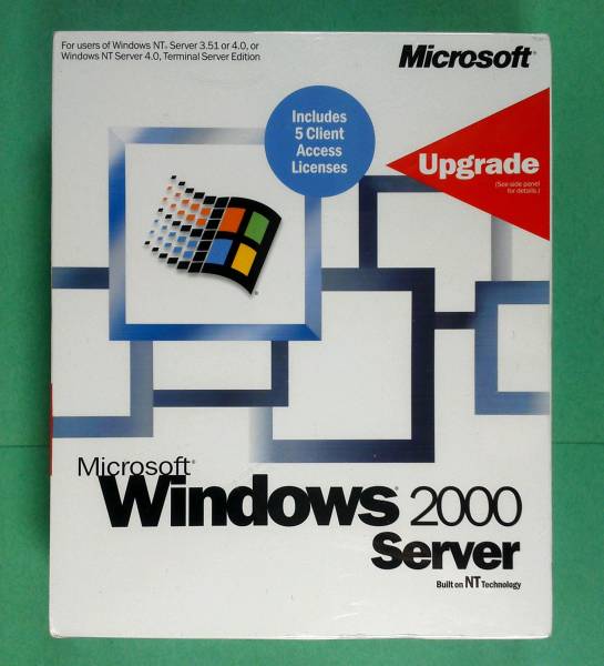 16】 4988648099661 Microsoft Windows 2000 Server 5CAL 16】 4988648099661 Microsoft Windows 2000 Server 5CAL