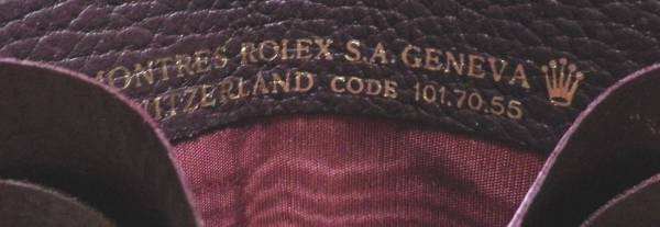 80年代『ROLEXカードケース 茶　希少』