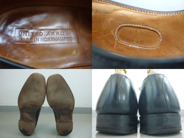 UNITED ARROWS ユナイテッドアローズ Uチップダービーシューズ ENGLAND製 6.5 25cm位 ブラック　黒_画像3