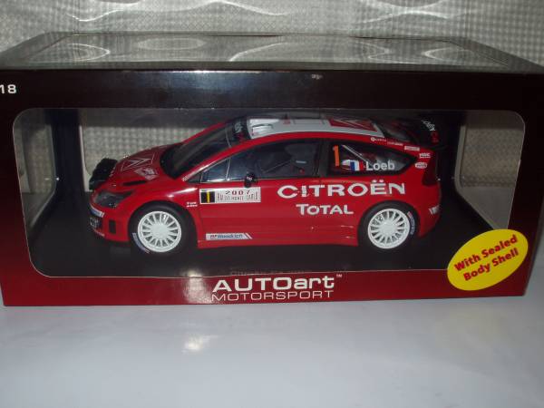 即決 Aa 1/18 シトロエン C4 WRC 2007年 モンテカルロ・ラリー優勝 No.1 セバスチャン・ローブ車 ナイトステージ仕様_画像1