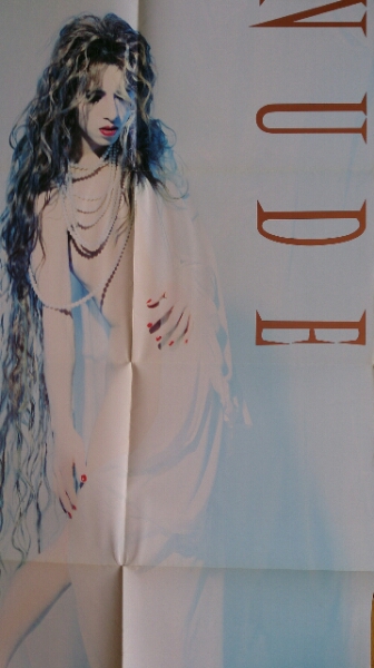 X YOSHIKI folding type poster not for sale beautiful goods nude 