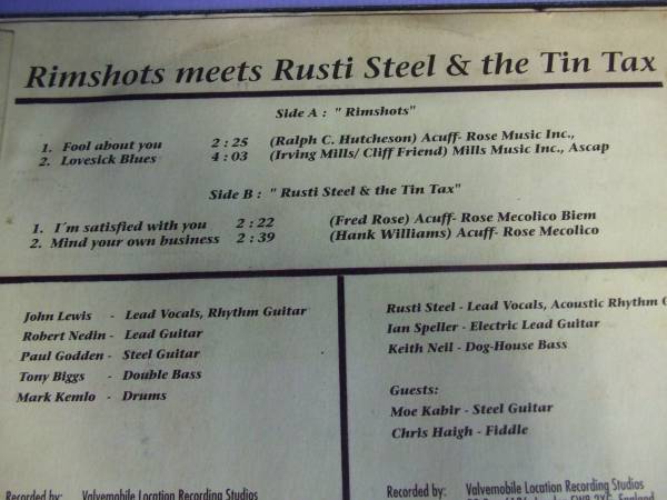  ◎輸入盤未使用EP◎Rimshots meets Rusti Steel&The Tin Tax/Tr_画像3