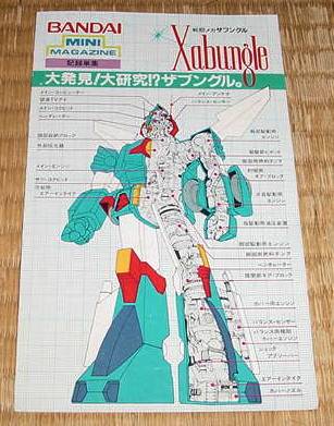  toy catalog leaflet pamphlet Blue Gale Xabungle Bandai plastic model 