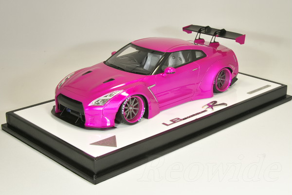 アイドロン 1/18 LB★WORKS R35 GT-R フラッシュピンク 30台限定_画像1