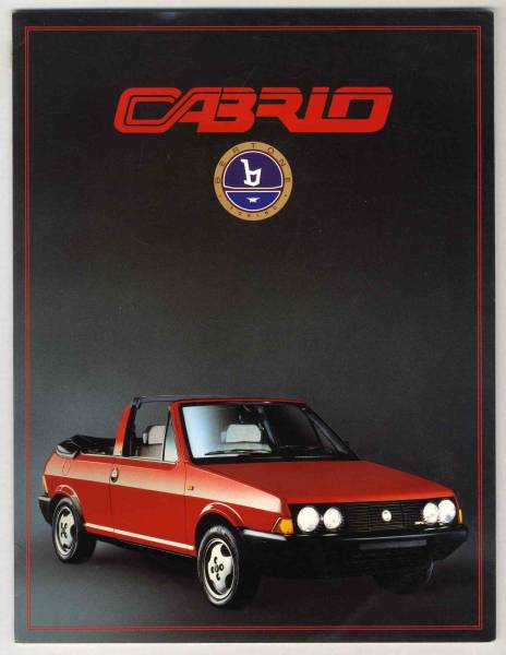 [b1860]book@ country version Bertone cabrio catalog 