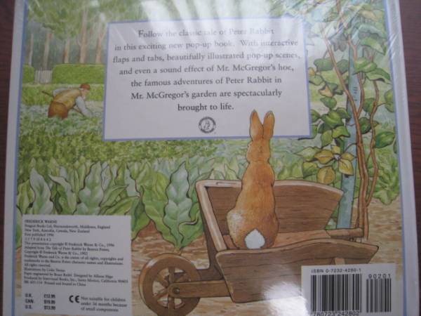  иностранная книга / книга с картинками для маленьких / Peter Rabbit /Peter Rabbit pop up 