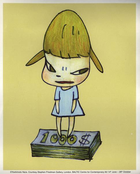 奈良美智 -1000枚限定-【BALTICミニポスター(ステッカー)】 Yoshitomo Nara / Edition 1000_画像1