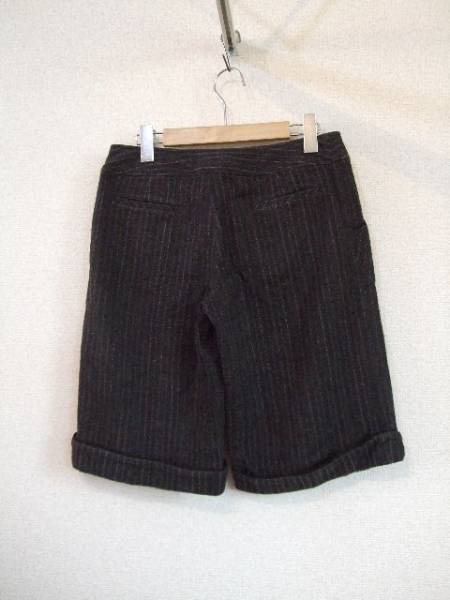 KLEINPLUS gray stripe shorts (USED)91513③