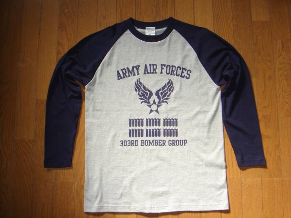=★= ARMY AIR FORCE 　ベースボールTシャツ =★=　　　　　02_画像1