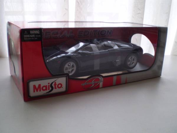 ラスト 1/18 Maisto マイスト Lamborghini Murcielago Roadster 紺メタリック_画像3