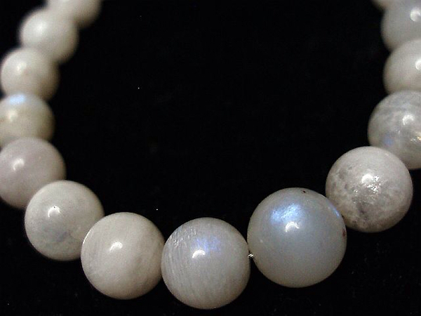 [. person. stone ] natural stone moonstone wire processing necklace 6 month 