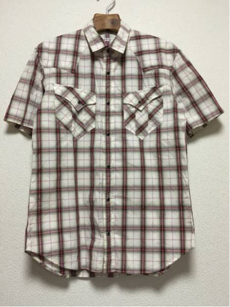 [ prompt decision old clothes ]BOYCOTT/ Boycott / western shirt / short sleeves / check /3