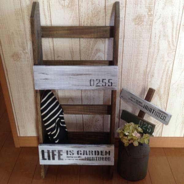  hand made * book shelf ladder! slippers rack . display shelf .* show bookcase * natural interior furniture 