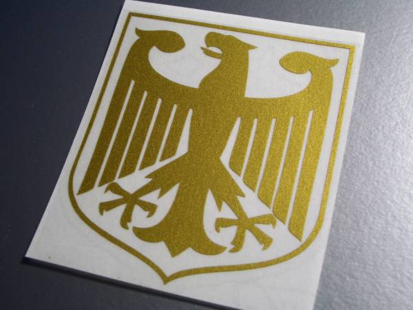 c◆ドイツ国章カッティングステッカーXL 20cmサイズ／鷲／各色選択可！ヨーロッパ ドイツ国旗 EU_画像1