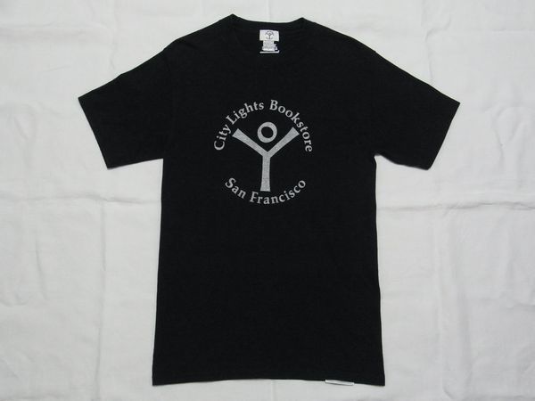 ☆美品☆ City Lights Bookstore シティライツブックストア Tシャツ sizeS 黒 ☆USA古着 HOWL ジャック・ケルアック アレン・ギンズバーグ_画像1