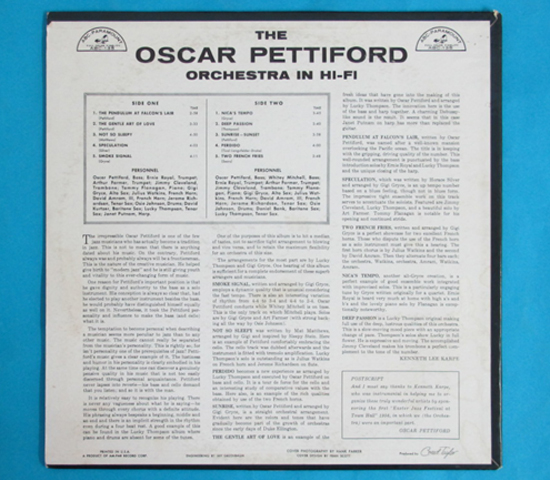 ◆OSCAR PETTIFORD ORCHESTRA◆ABC-PARAMOUNT 米深溝_画像2