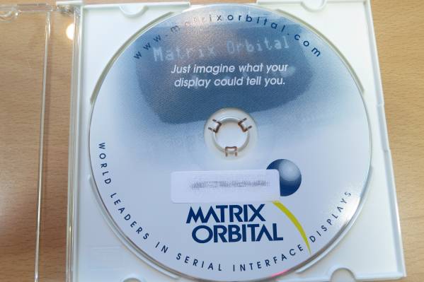 MATRIX　ORBITAL　パネル表示デバイス用ドライバ