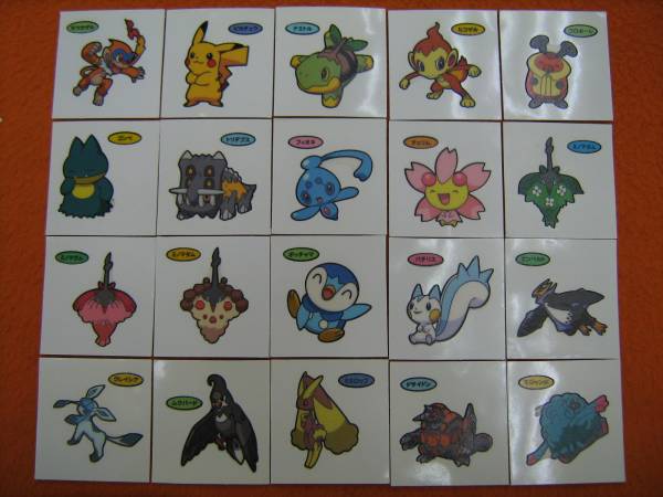 ポケモンデコキャラシール　86弾 全20種フルコンプ