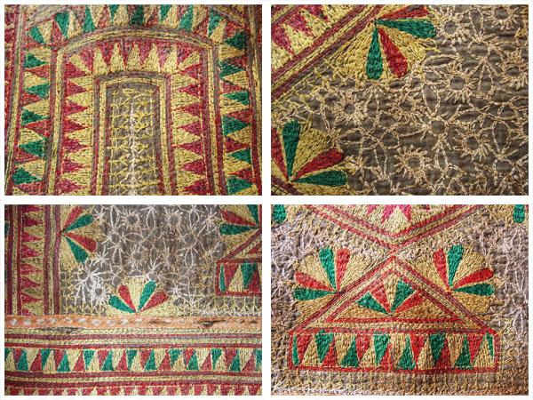 インドネシア★19世紀(jì) スマトラ島の総刺繍ベスト アンティーク