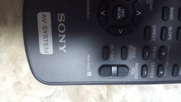 SONY AV amplifier for remote control RM-P501 study function attaching Junk 