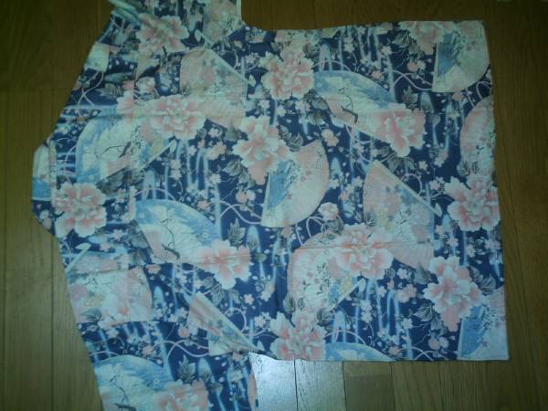 * handmade * peace floral print aloha shirt L new goods free postage equipped 