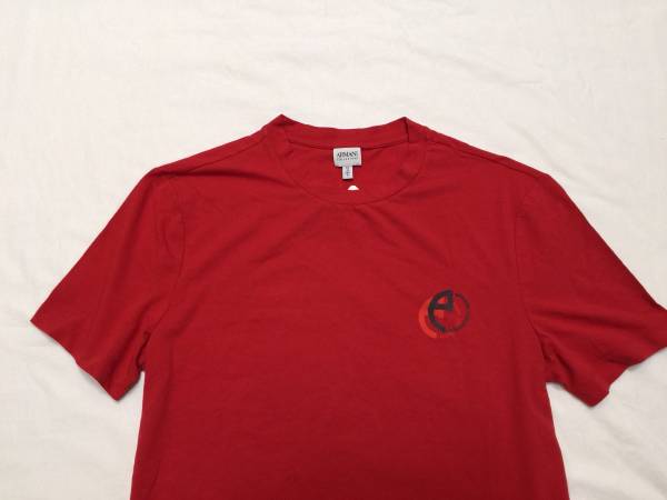☆☆新品☆Mサイズ☆☆ 【 アルマーニ コレッツォーニ 】ワンポイント ブランドマーク！ストレッチ Tシャツ 9052