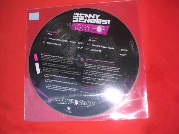 12・ピクチャー盤/Benny Benassi/IGGY POP/ELECTR SIXTEED_画像2