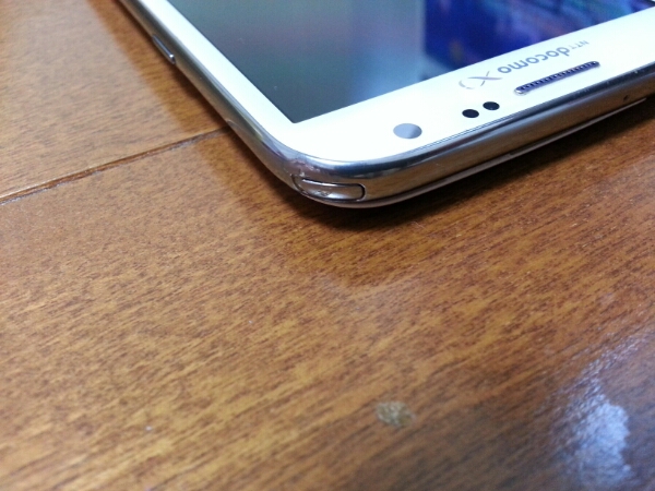 即落/即発!!美中古品 SC-02E Galaxy Note 2 ホワイト_画像3