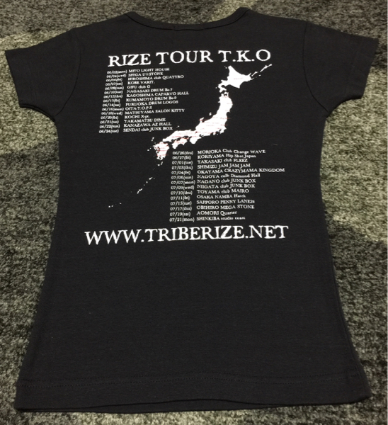 RIZE ライズ TOUR T.K.O Tシャツ レディス M 貴重
