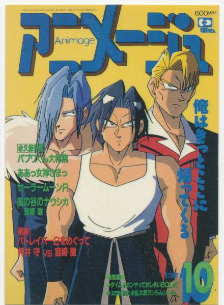  Animage покрытие коллекция Nangoku Shounen Papuwa-kun 