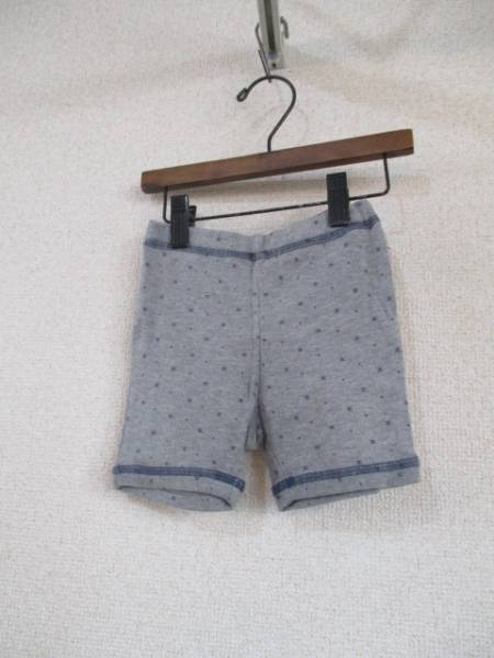 elfindollminiグレー星柄ショートパンツ　サイズ80USED43016②