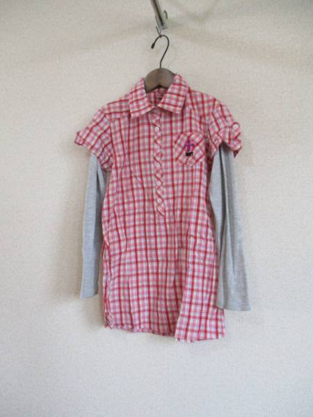 Familldejoie赤系重ね著風(fēng)チュニック サイズ140（USED）62516