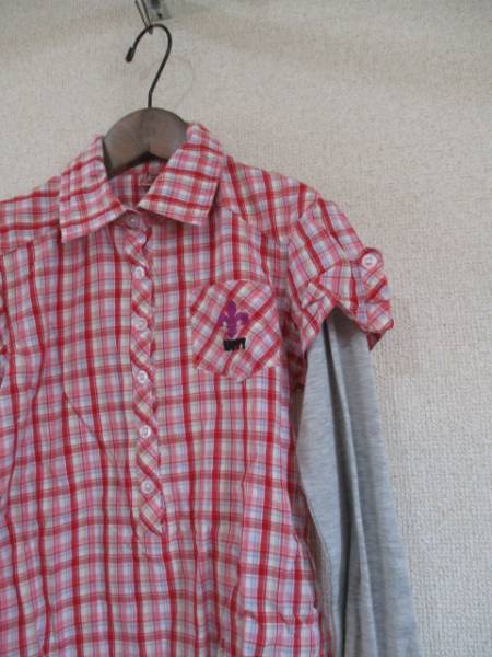 Familldejoie赤系重ね著風(fēng)チュニック サイズ140（USED）62516