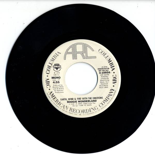 EW&F 「Boogie Wonderland」　米國COLUMBIA盤プロモ用EPレコード
