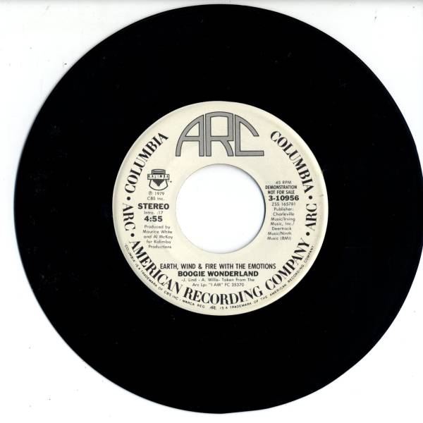 EW&F 「Boogie Wonderland」　米國COLUMBIA盤プロモ用EPレコード