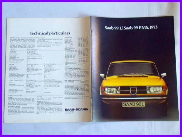 *1973 year * Saab 99 English catalog *22.*Saab 99*