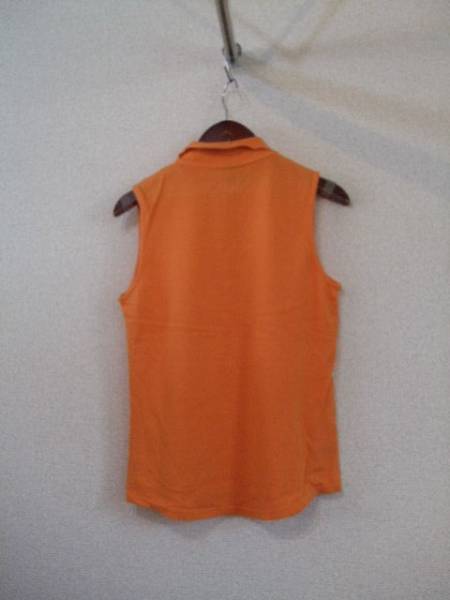 VICKYオレンジノースリーブポロシャツ（USED）70514②_画像3