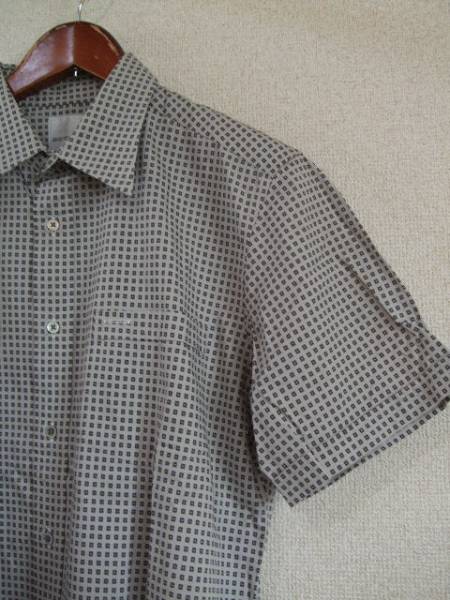 BOYCOTT gray . what . print short sleeves shirt (USED)50315②