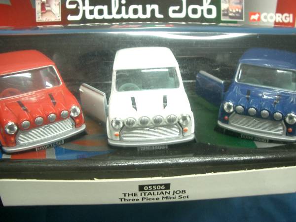  that time thing CORGI THE Italian Job / The * Italian job Mini * Cooper 3 pcs. set unused goods ( large )