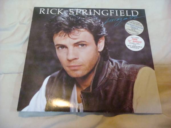 希少2枚組★RICK SPRINGFIELD Living in Oz FREE 12 SINGLE付属_画像1