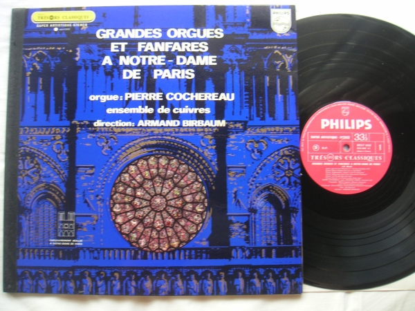 【LP】ピエールコシュロー/バッハ(6517.002仏PHILIPSオルガンGRANDES ORGUES ET FANFARES A NOTRE-DAME DE PARIS)_画像1