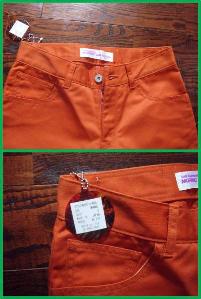  new goods orange 7 minute height pants S