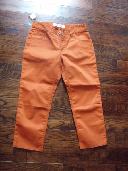  new goods orange 7 minute height pants S