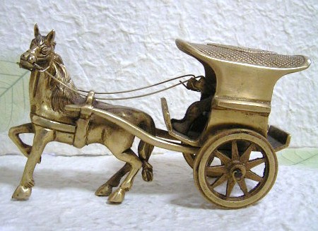 激安/新作 真鍮製 １５センチ 馬車 エスニック