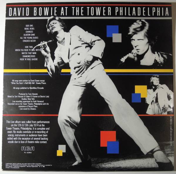 David Bowie*At The Tower Philadelphia Holland RCA LP