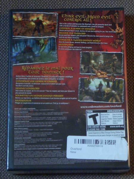 Overlord (Triumph / Codemasters) PC DVD-ROM