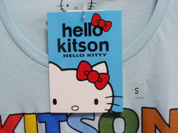 ★ハローキテ?！羕itson★コラボ Tシャツ★青★S★キットソン★